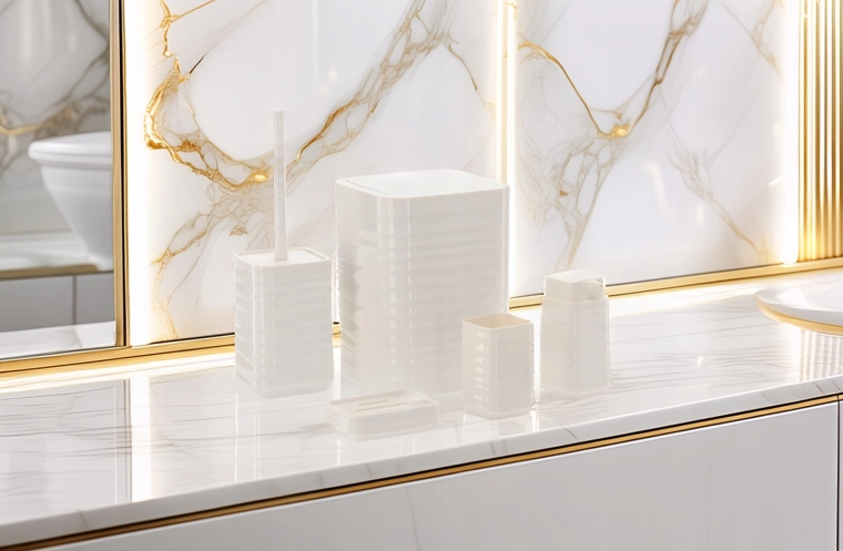 Modern, bordázott, négyzetes design