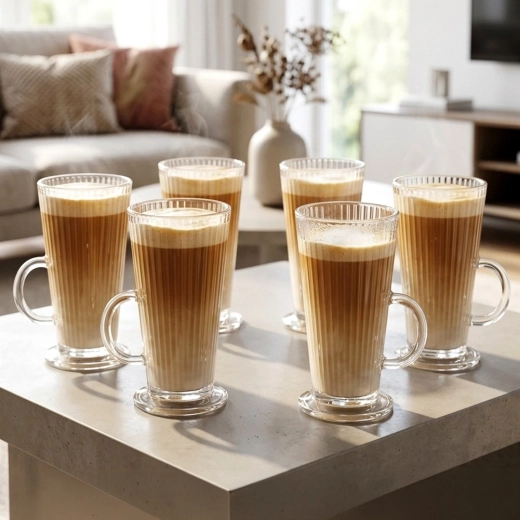 6 darabos készlet 270 ml űrtartalommal – ideális lattéhoz