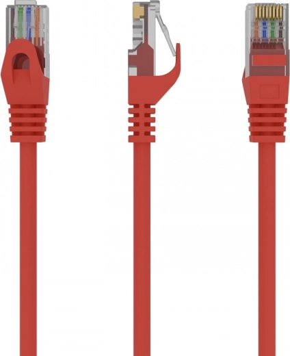 Cat. 6 UTP hálózati patchkábel, 0,25 m, piros