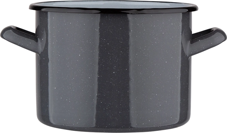 Szürke pöttyös fazék 2,2 l (16 cm, magasság 12 cm)