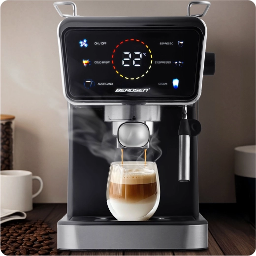 Erőteljes extrakció 20 bar nyomással