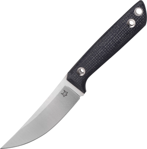 Fox Knives Perser outdoor kés 9 cm, fekete micarta, bőr tok