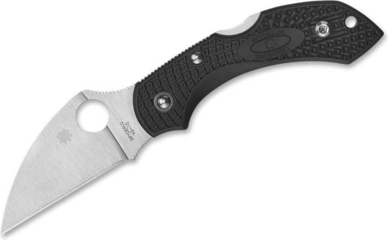 Spyderco Dragonfly 2 Wharncliffe zsebkés 5,8 cm, szatén, fekete FRN