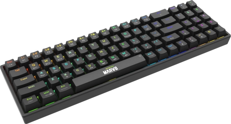 RGB háttérvilágítás és hot-swap kapcsolók
