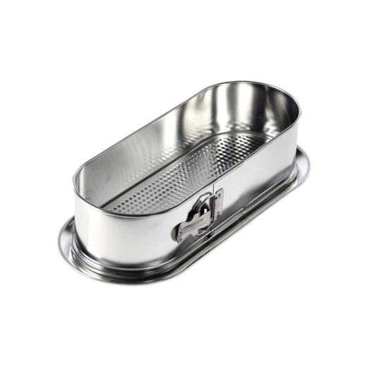 Téglalap alakú tortaforma kivehető aljjal 34 × 12 cm