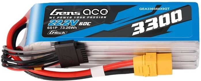 Lipo akkumulátor Gens Ace G-Tech 3300mAh 22,2V 60C 6S1P XT90 csatlakozóval