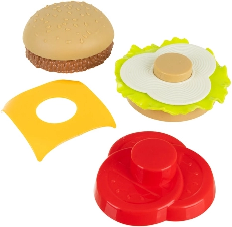 Összeállítható hamburger kreatív játékhoz