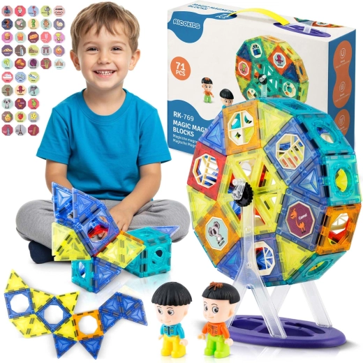 Mágneses építőjáték Ricokids óriáskerékkel