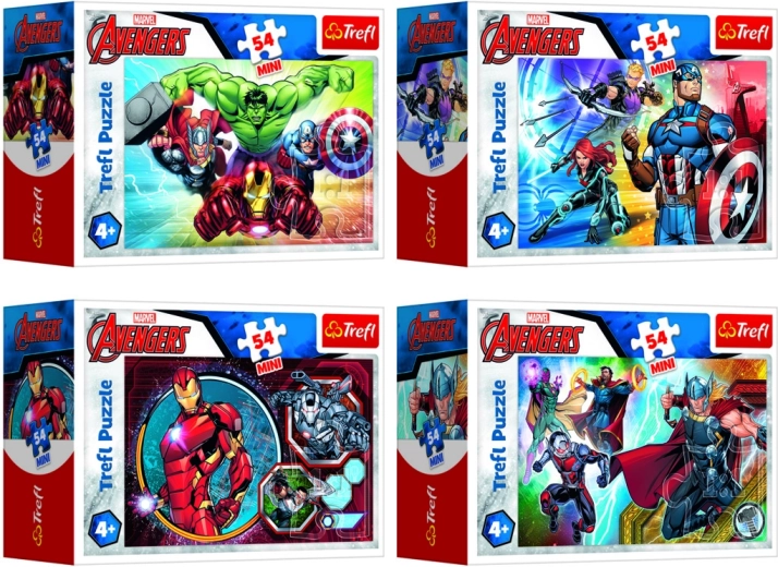 Minipuzzle Avengers 54 darabos dobozban