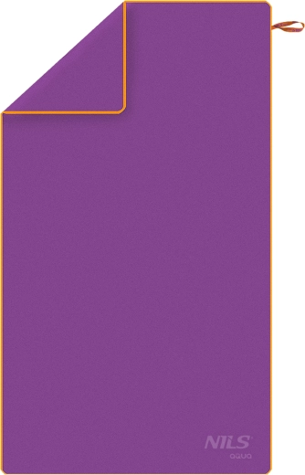 Gyorsan száradó mikroszálas törölköző NILS aqua NAR12 lila–narancs 180 × 100 cm