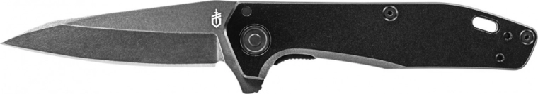 Gerber Fastball Black zsebkés 7,6 cm, teljesen fekete, alumínium