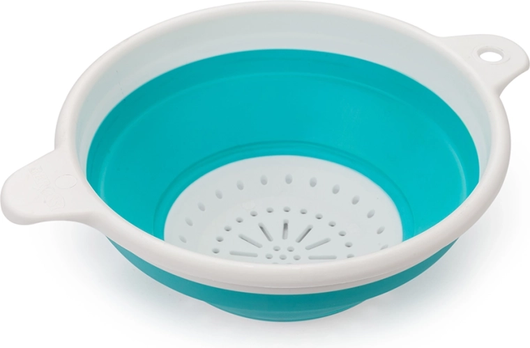Összecsukható konyhai szűrő 15 cm, kék