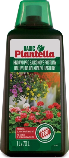 Plantella Basic folyékony tápoldat balkoni virágos növényekhez, 1 l