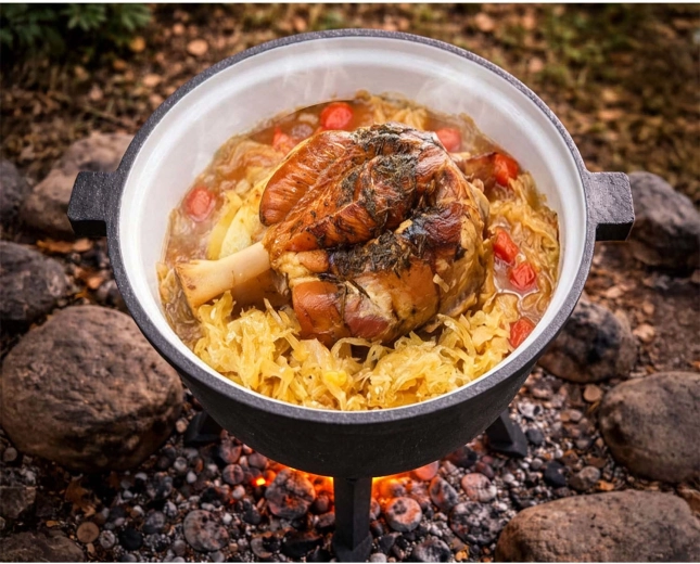 Egyenletes hő és mély íz a masszív öntöttvasnak köszönhetően