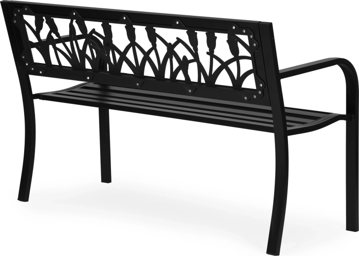 Dekoratív, virágmintás háttámla