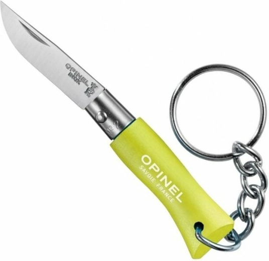 Opinel N°02 kulcstartós – zsebkés 3,5 cm, világoszöld, bükkfa