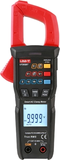 Uni-T UT202BT okos lakatfogós multiméter Bluetooth-szal