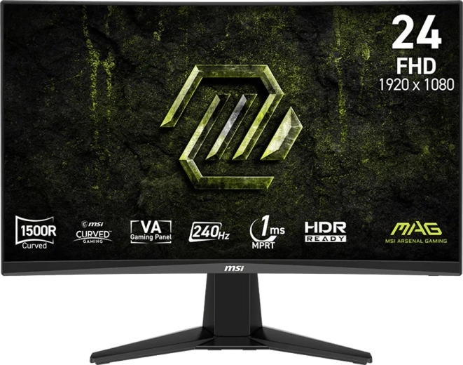 MSI MAG 245C X24 ívelt gamer monitor 23,6" FHD 240 Hz