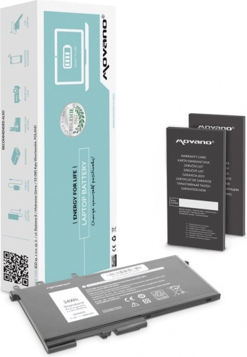 Movano akkumulátor Dell Latitude 5280, 5480, 5495 és 5580 modellekhez (3DDDG) 3000 mAh 34 Wh