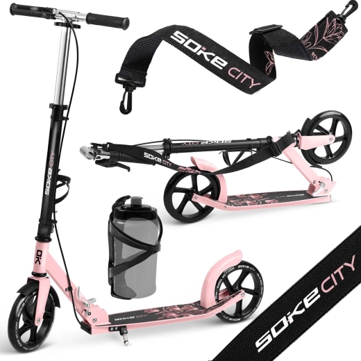 Soke City roller fekete-rózsaszín