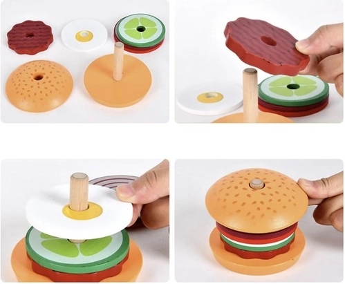 A burger összeállítása edzi a kis kezeket