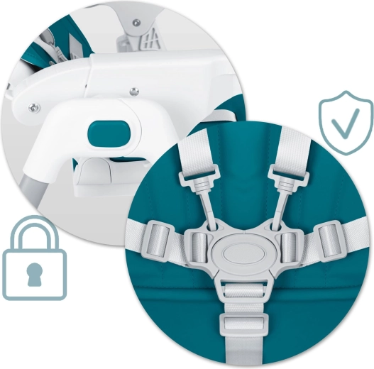 5 pontos rögzítés és stabil felépítés