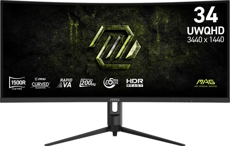 MSI MAG 342CQRF E20 gamer ívelt monitor 34" UWQHD 200 Hz
