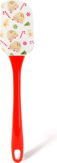 Karácsonyi konyhai spatula szilikon fejjel, 25,4 cm
