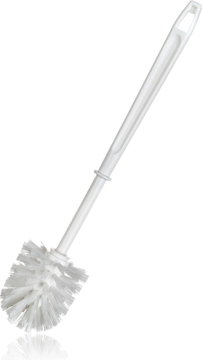 WC kefe, műanyag, fehér, 8 × 36 cm