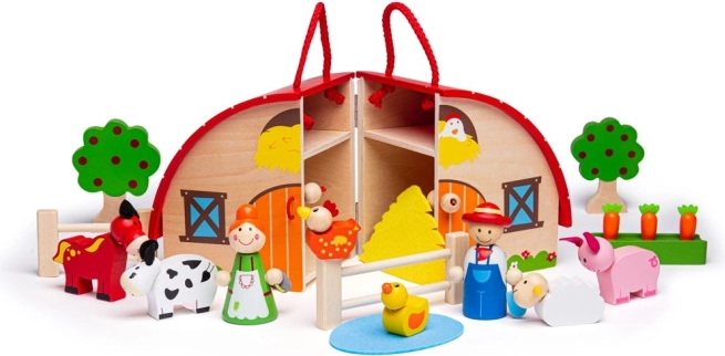 Farma bőröndben Bigjigs Toys