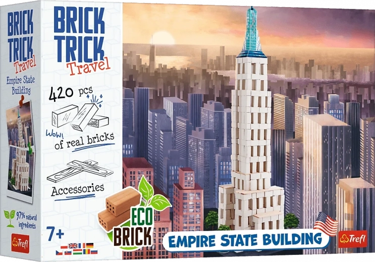 TREFL BRICK TRICK Travel építőkészlet: Empire State Building XL (420 darab)