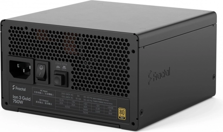 Fractal Ion 3 Gold 750 W – teljesen moduláris ATX 3.1 tápegység 80 PLUS Gold minősítéssel