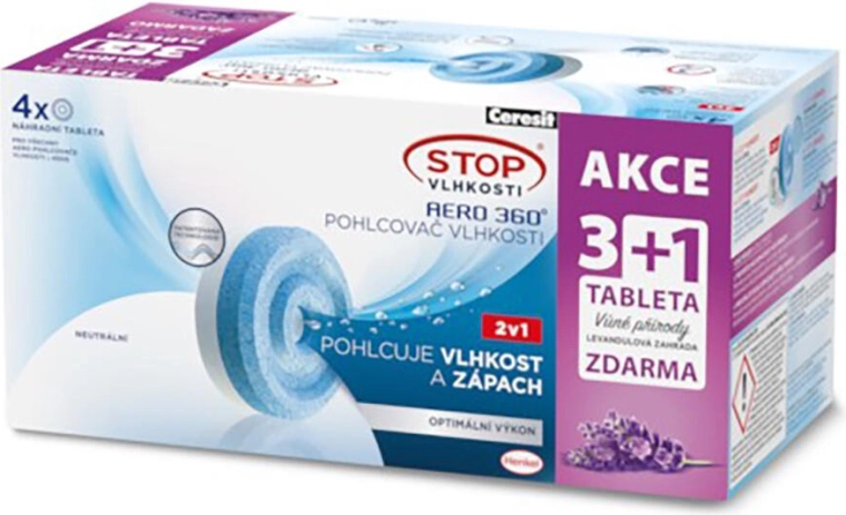 AERO 360 páramentesítő utántöltő levendula 4×450 g