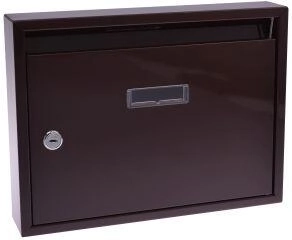 Panelházi postaláda 320 × 240 × 60 mm, barna, furatok nélkül