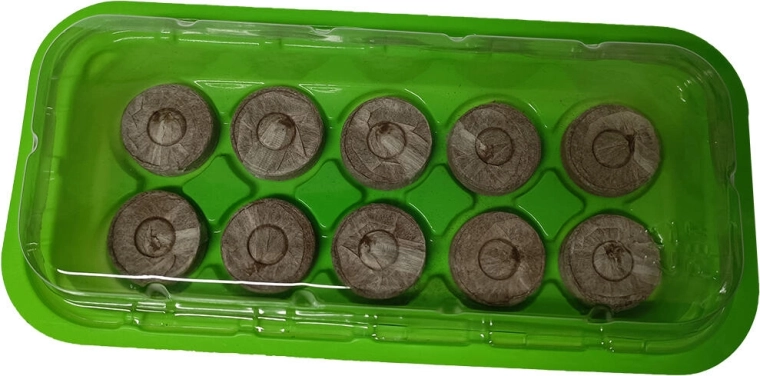 Előnevelő készlet 10 kókusztablettával és fedéllel