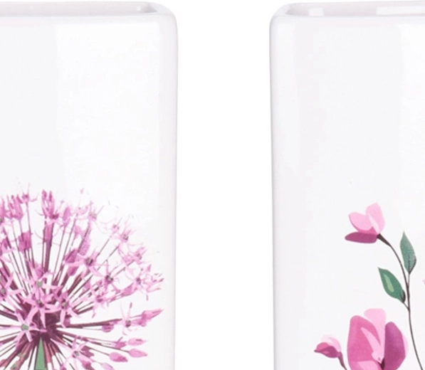 Minőségi fehér kerámia virágmintával