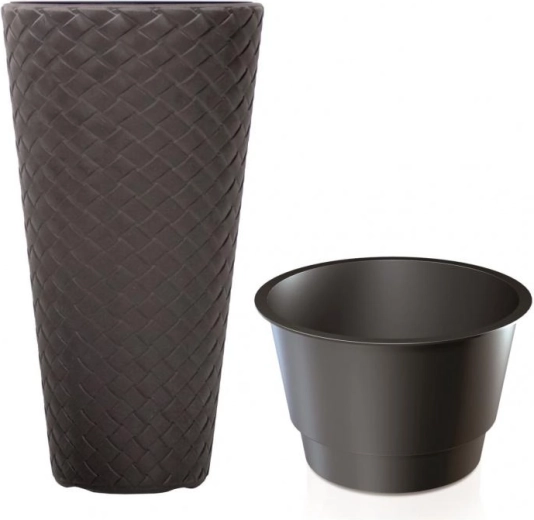 Matuba Slim virágtartó, sötétbarna, 30 cm