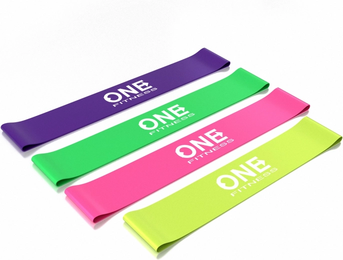 ONE Fitness ellenállásgumiszett – edzőhurkok készlet edzéshez és rehabilitációhoz