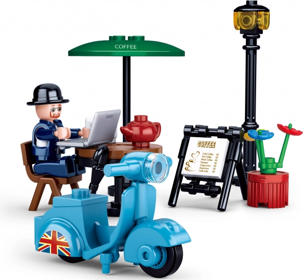 Sluban Town robogós motoros – építőkészlet