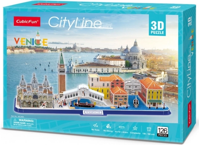 3D panoráma kirakó Velence – 126 darab