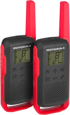 Motorola Talkabout T62 PMR446 adóvevők, piros-fekete