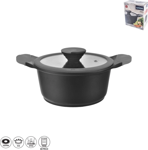 GALI lábas 2,6 l üveg fedővel