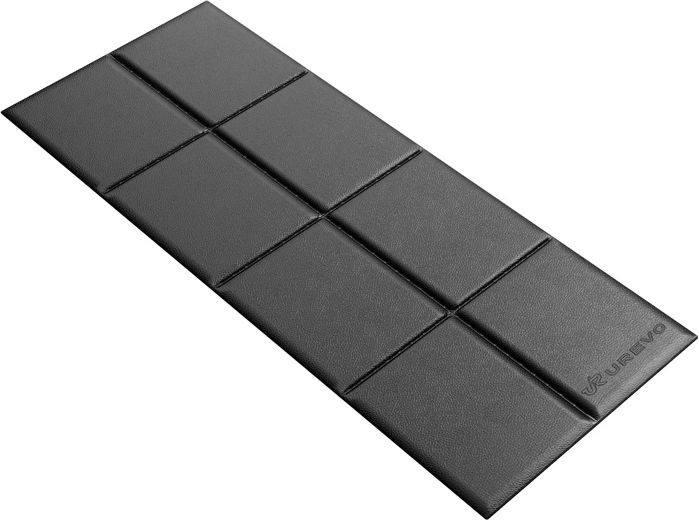 UREVO fitneszfelszerelés alátét 160 × 65 cm fekete