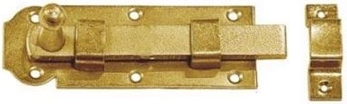 Egyszerű retesz 80 × 30 × 3 mm, sárga horganyzott