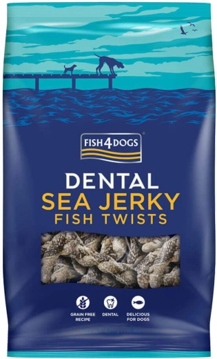 Fish4Dogs tengeri halból készült fogápoló jutalomfalatok kutyáknak – tekercsek 500 g