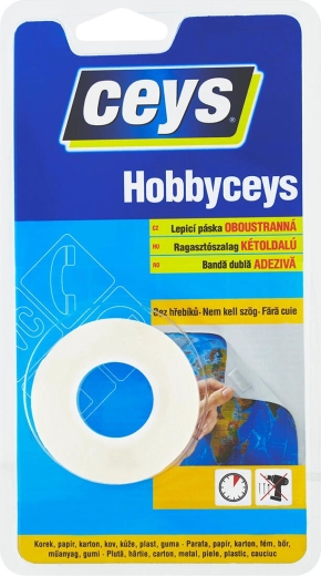 Kétoldalas ragasztószalag 15 mm × 2 m HOBBYCEYS