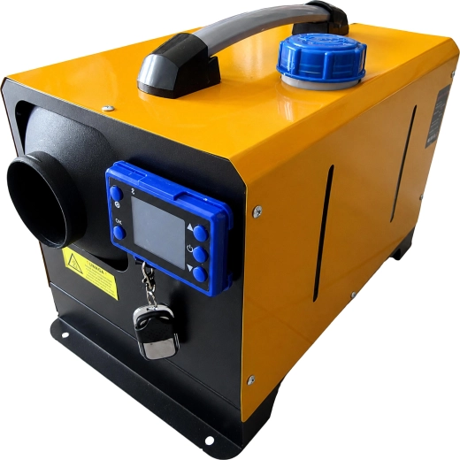 Hordozható dízel hőlégfűtő Webasto stílusban 8 kW 12/24 V Bluetooth-szal