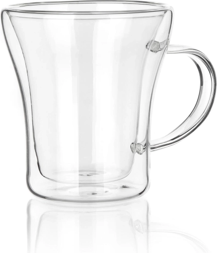 Üveg, duplafalú bögre 200 ml DOBLO