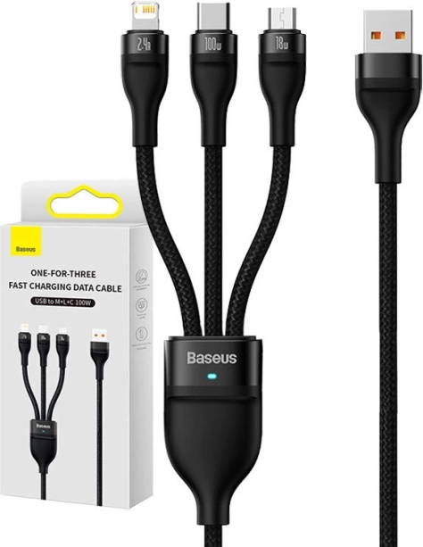 Baseus Flash Series 3 az 1-ben USB-kábel