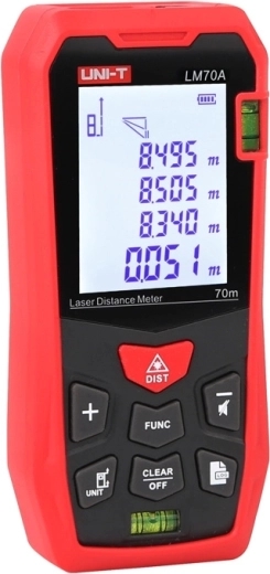 Háttérvilágítású 2" LCD és integrált libellák